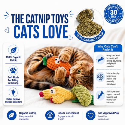 The 100% Organic Catnip Toy Cats Lose Their Minds Over